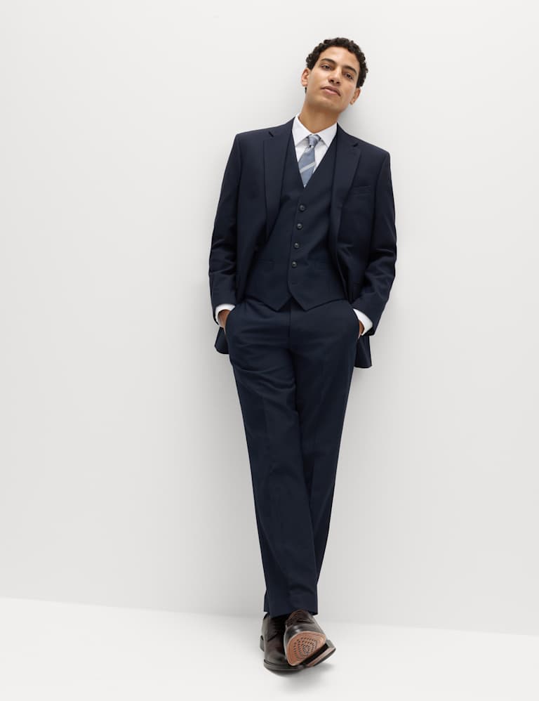 3 Piece Regular Fit Machine Washable Suit 9 of 9