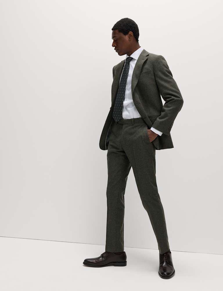 Tailored Fit Wool Rich Tweed Suit 4 of 6