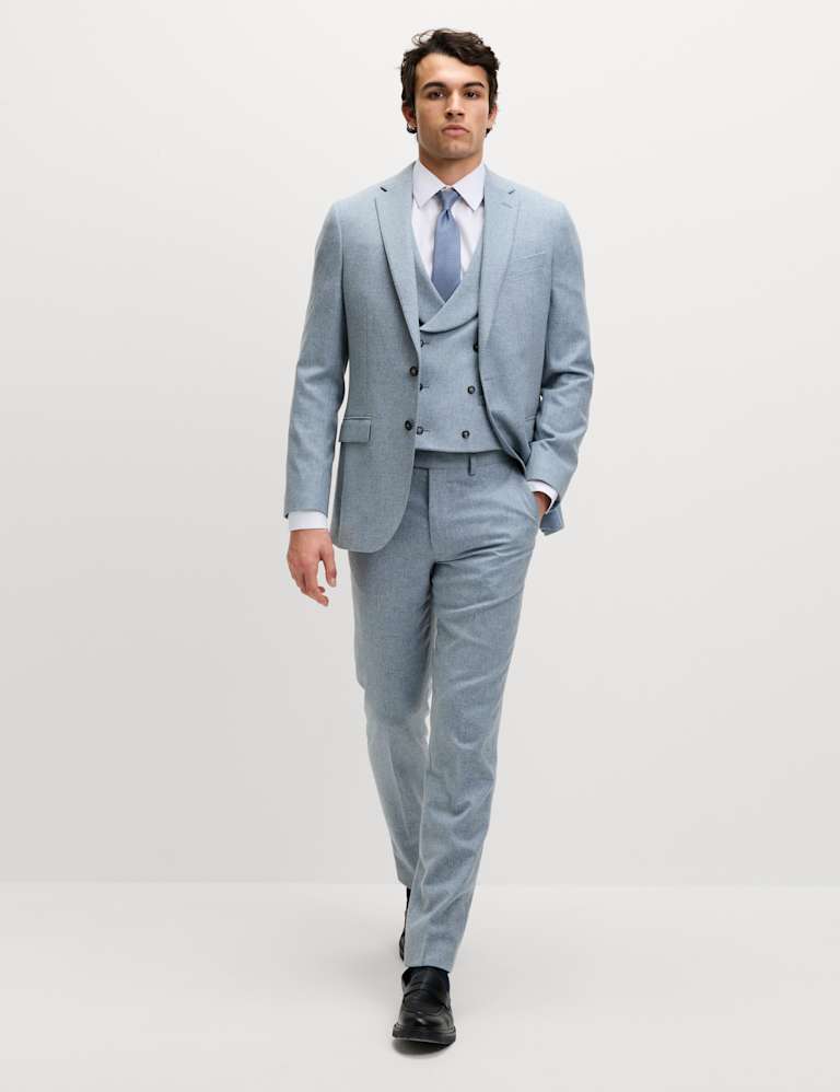 Tailored Fit Wool Rich Tweed Suit 7 of 9