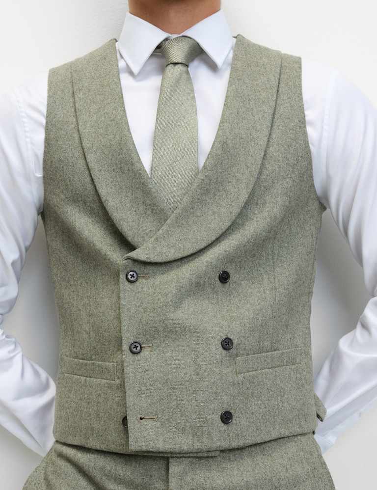 Tailored Fit Wool Rich Tweed Suit 5 of 9