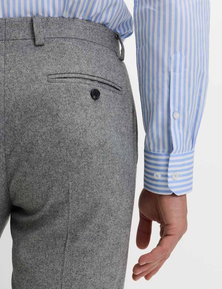 3 Piece Tailored Fit Wool Rich Tweed Suit 9 of 9