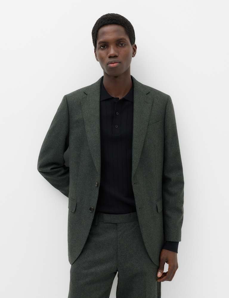 2 Piece Tailored Fit Micro Check Tweed Suit 1 of 6
