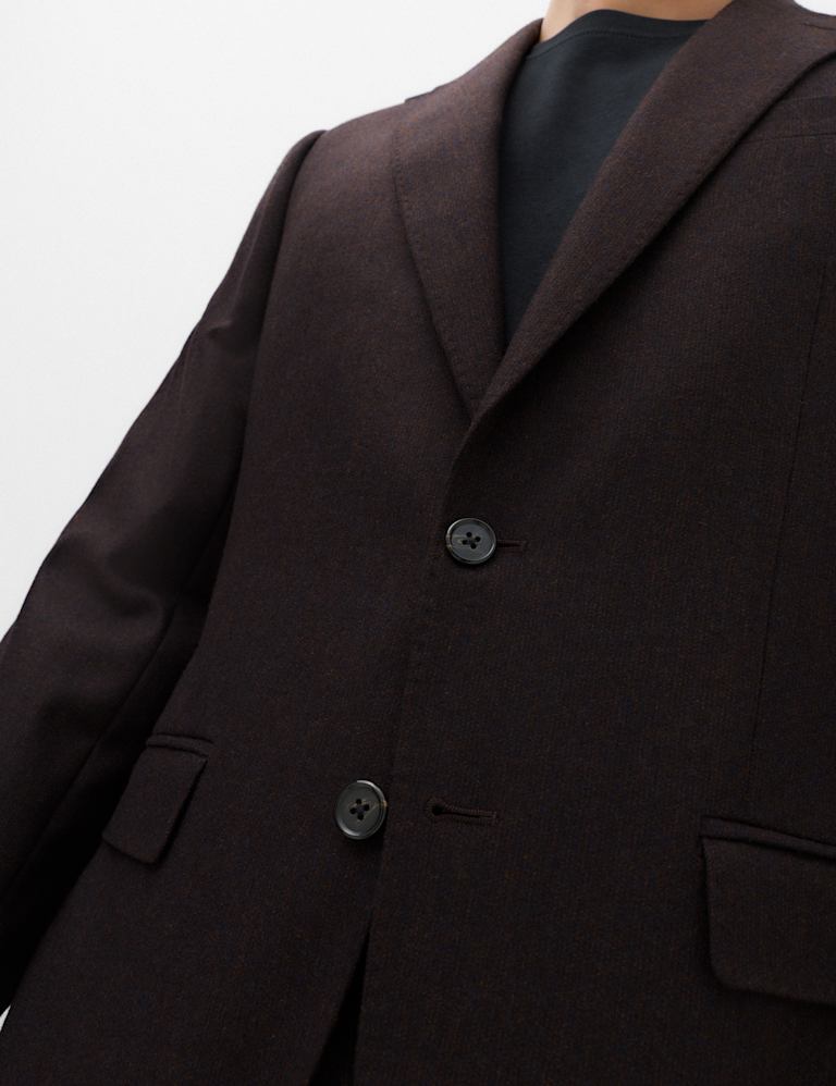 2 Piece Tailored Fit Micro Check Tweed Suit 4 of 6