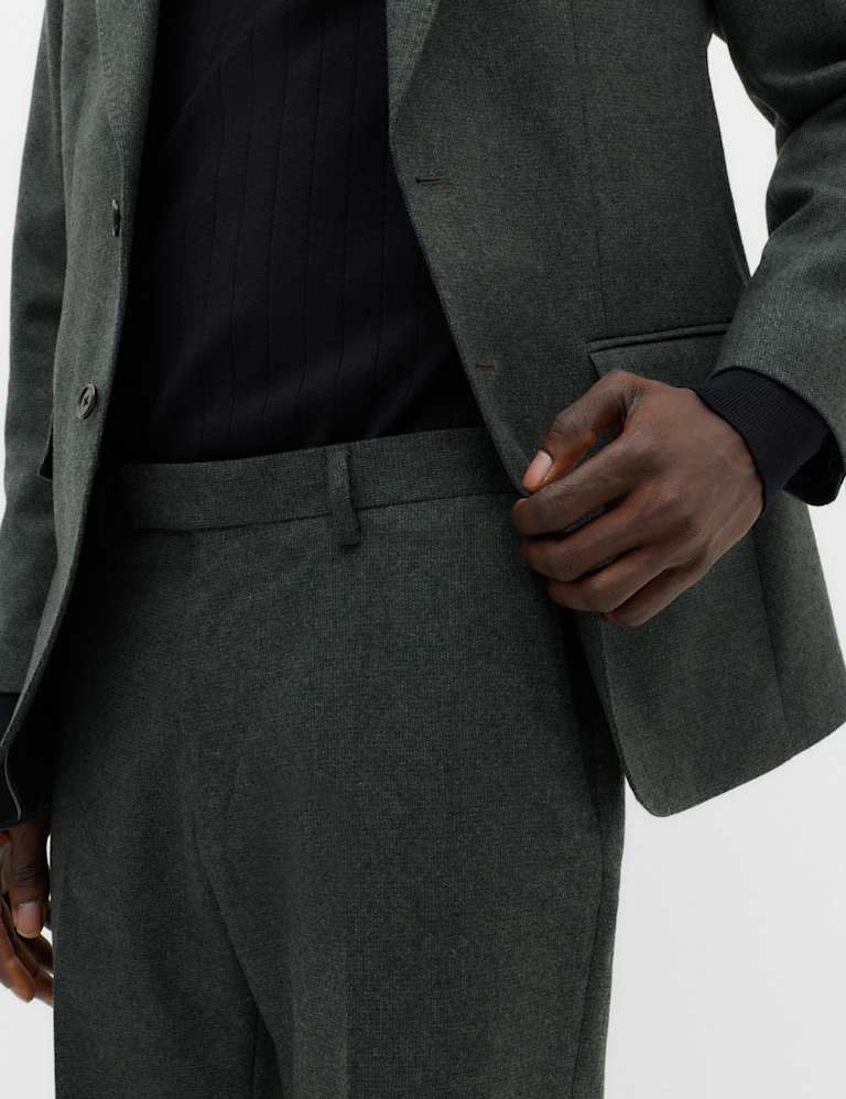 2 Piece Tailored Fit Micro Check Tweed Suit 5 of 6