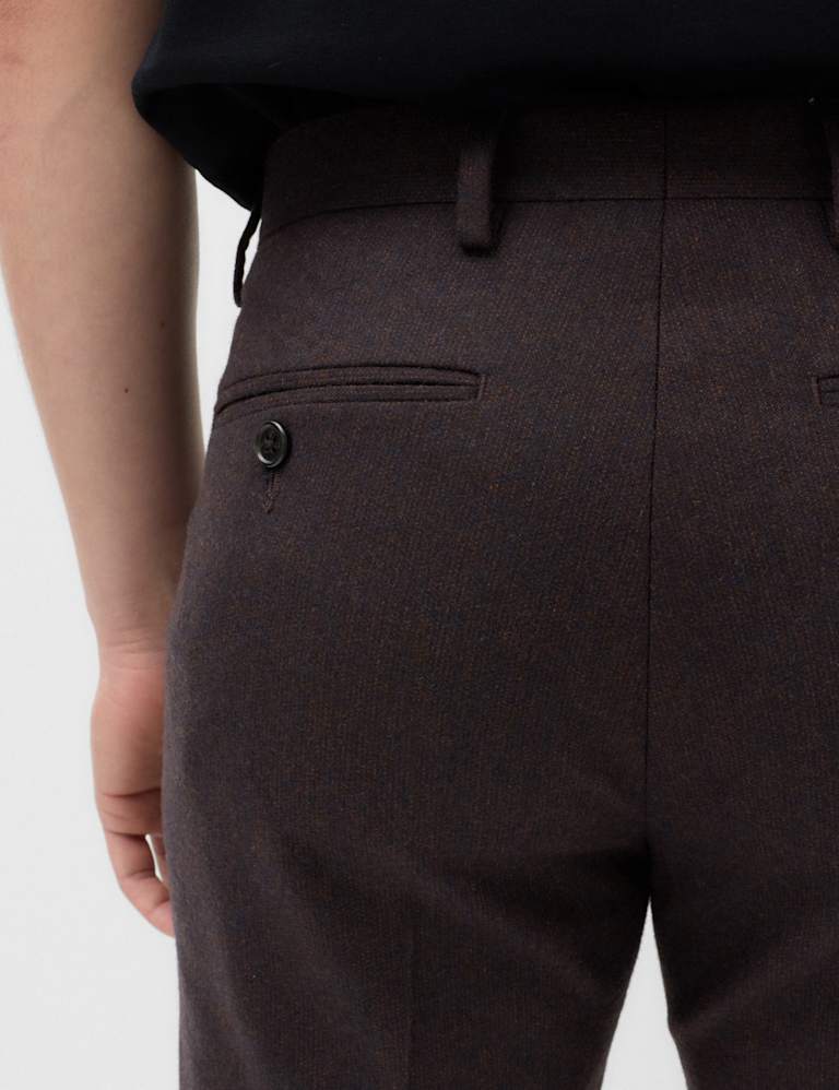 2 Piece Tailored Fit Micro Check Tweed Suit 6 of 6