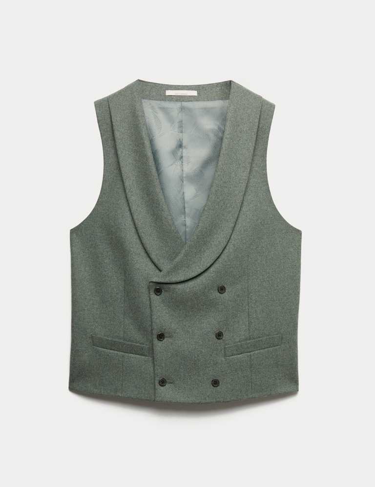 3 Piece Tailored Fit Italian Wool Rich Tweed Suit 4 of 9