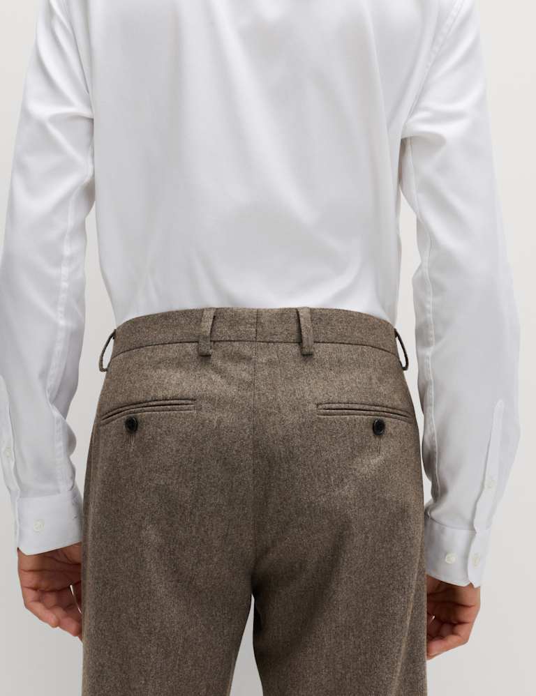 2 Piece Tailored Fit Italian Wool Rich Tweed Suit 4 of 6