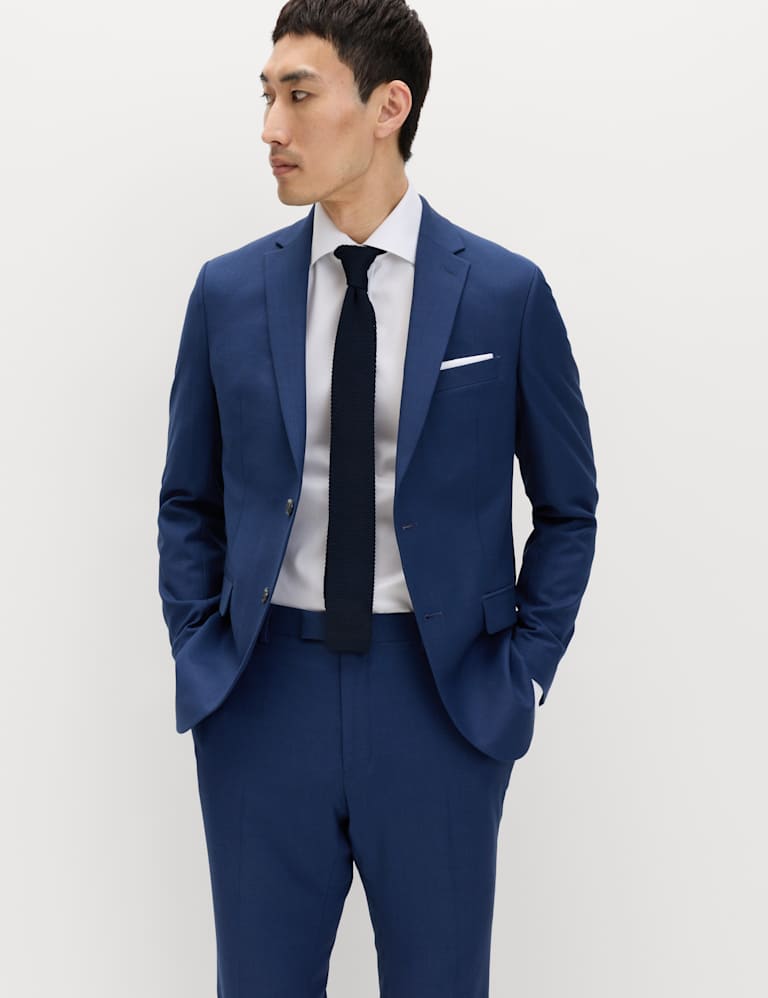 3 Piece Skinny Fit Stretch Suit 1 of 9