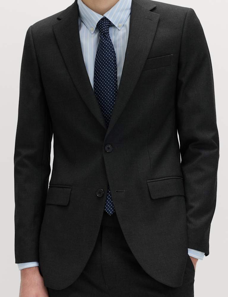 3 Piece Skinny Fit Stretch Suit 1 of 9