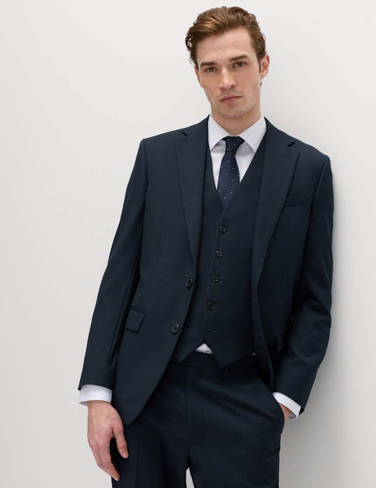 3 Piece Regular Fit Stretch Suit 1 of 9