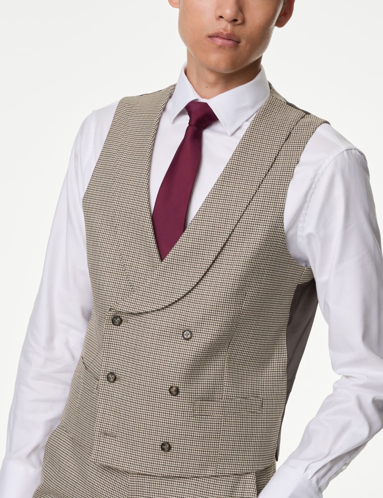 Puppytooth Stretch Waistcoat 4 of 7