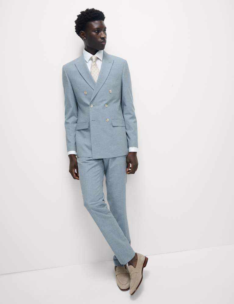 3 Piece Slim Fit Double Breasted Suit 7 of 9