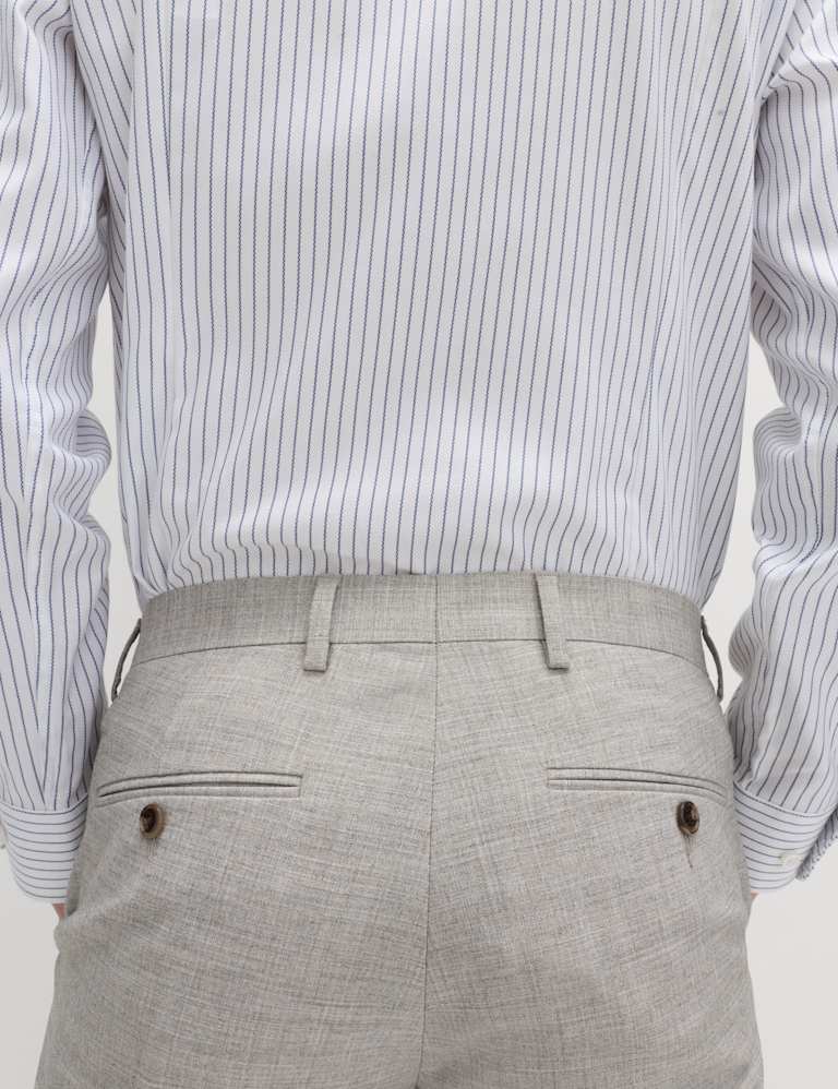 2 Piece Slim Fit Textured Twill Stretch Suit 6 of 6