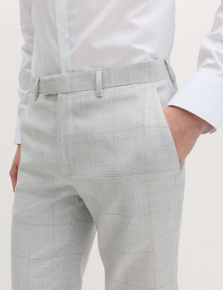 2 Piece Slim Fit Check Double Breasted Suit 5 of 6