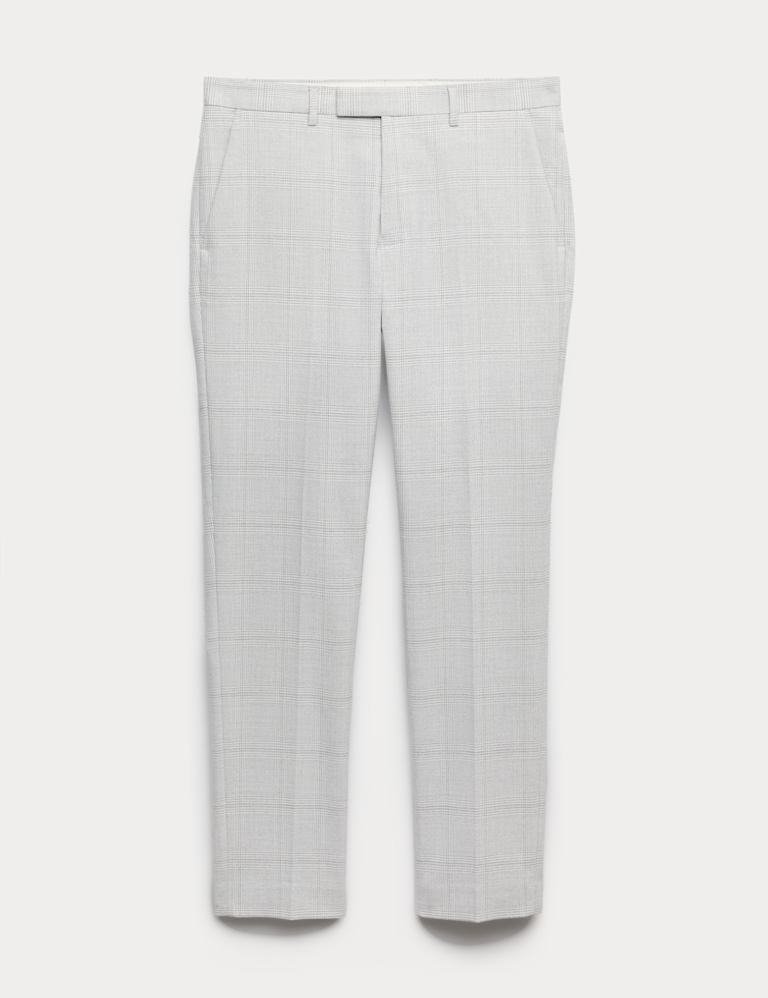 2 Piece Slim Fit Check Double Breasted Suit 3 of 6