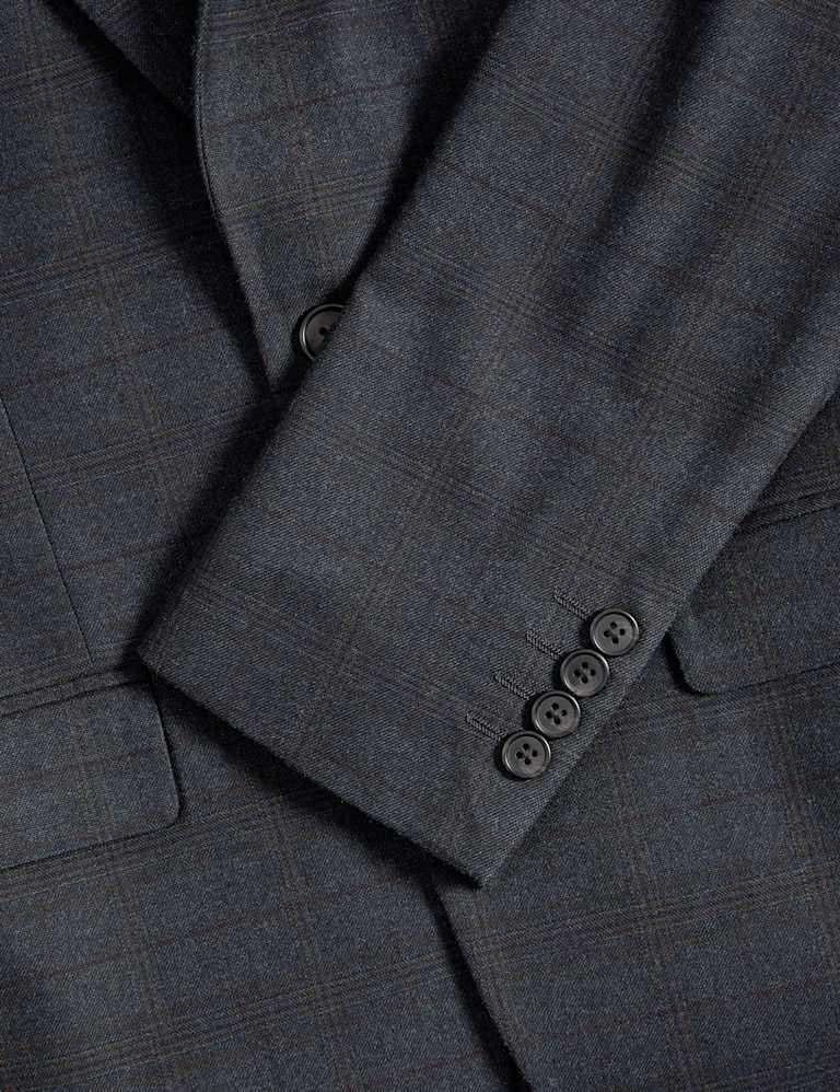 2 Piece Skinny Fit Check Suit 3 of 5