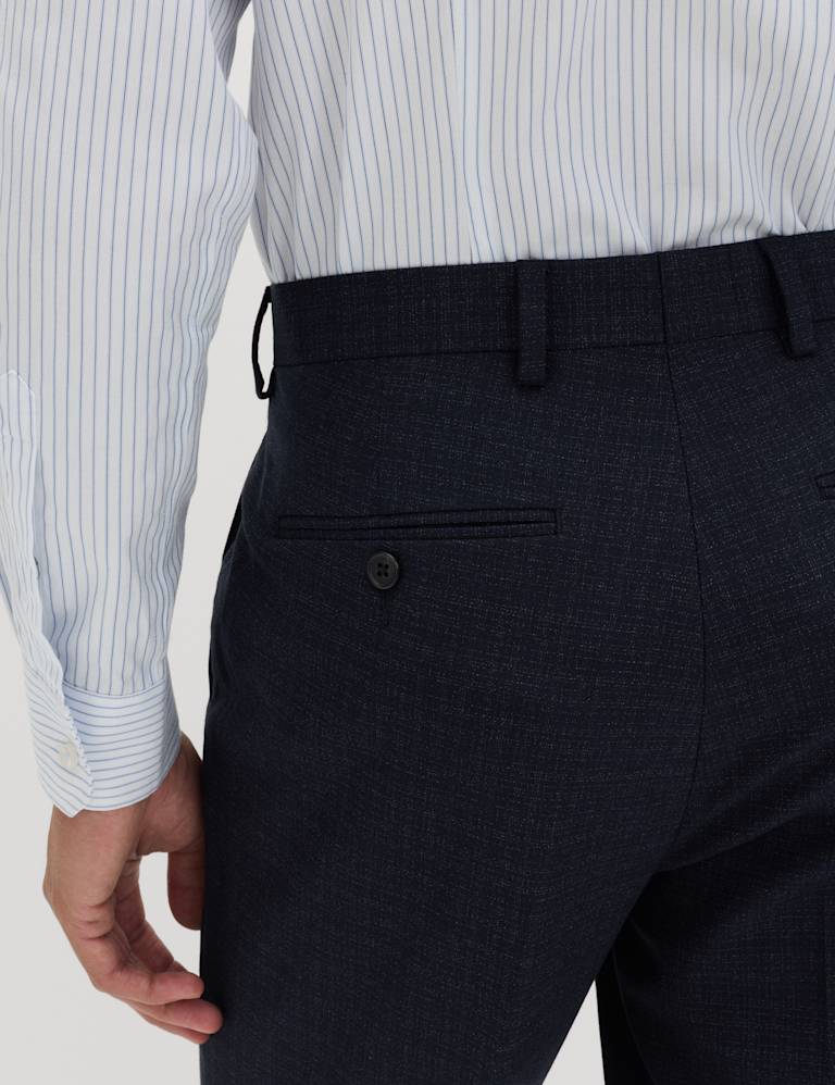 3 Piece Regular Fit Textured Stretch Suit 9 of 9