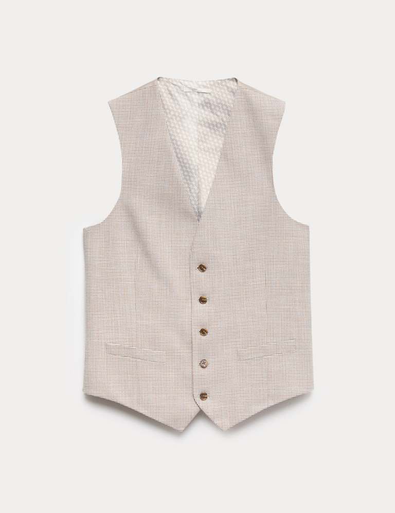 3 Piece Tailored Fit Grid Check Suit 4 of 9