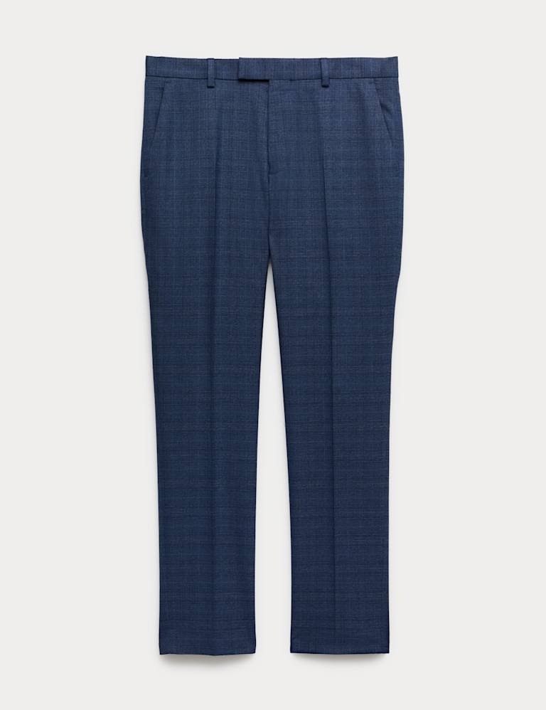 2 Piece Slim Fit Textured Check Suit 3 of 6