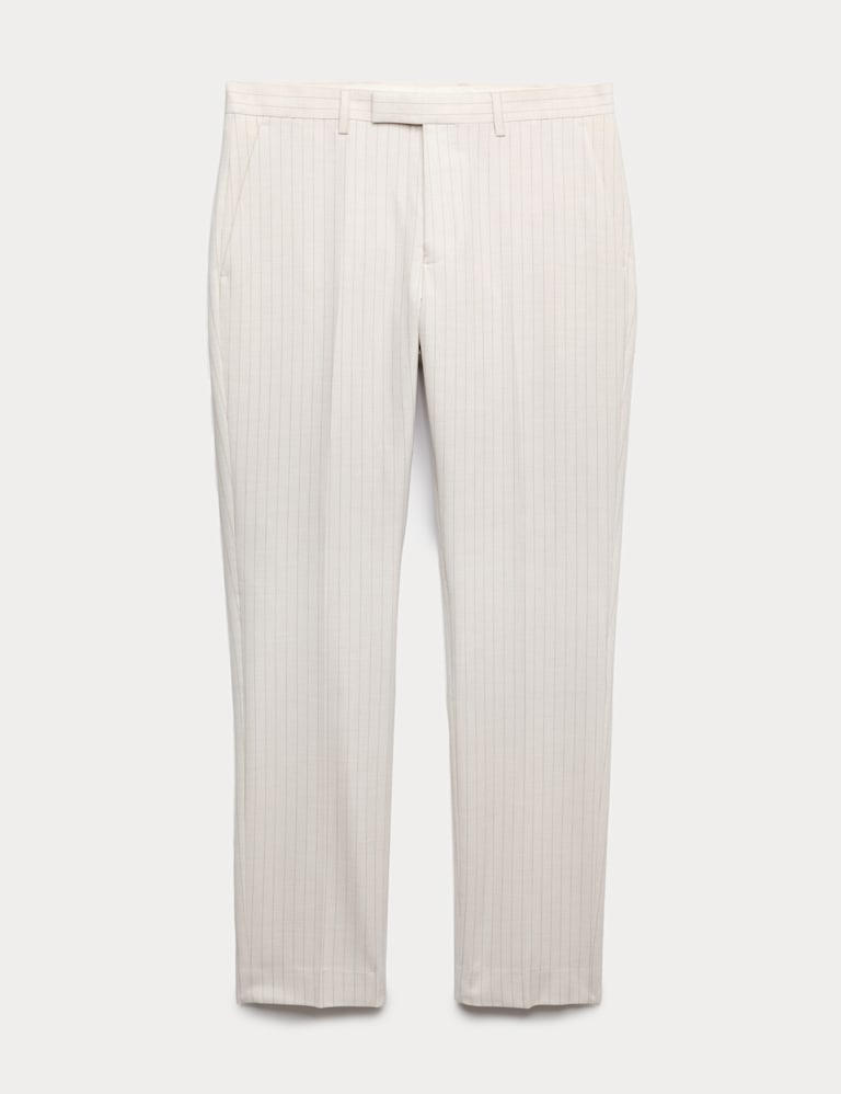 2 Piece Slim Fit Pinstripe Double Breasted Suit 3 of 6