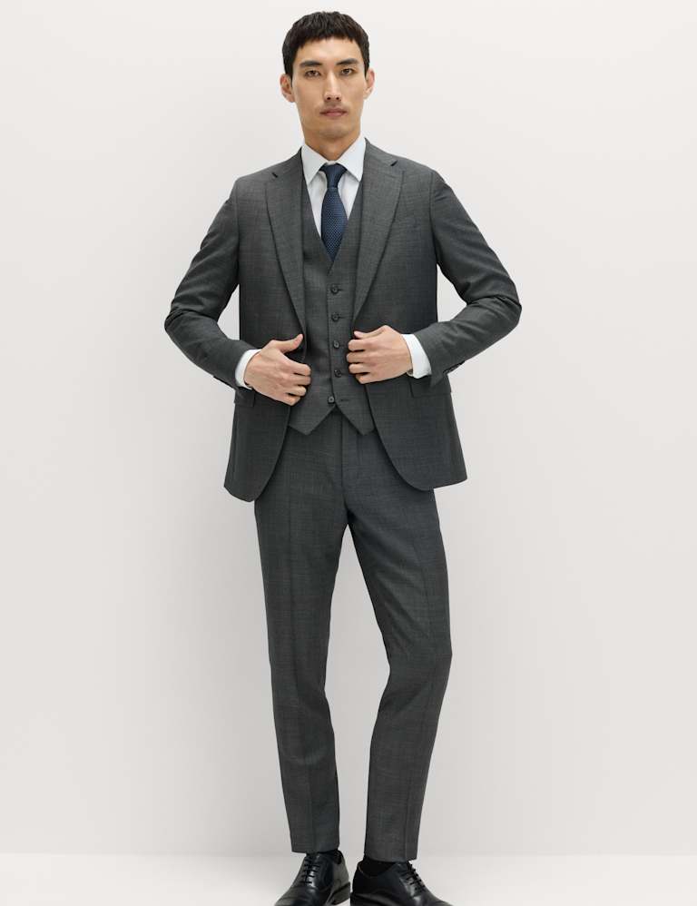 3 Piece Slim Fit Pure Wool Suit 9 of 9