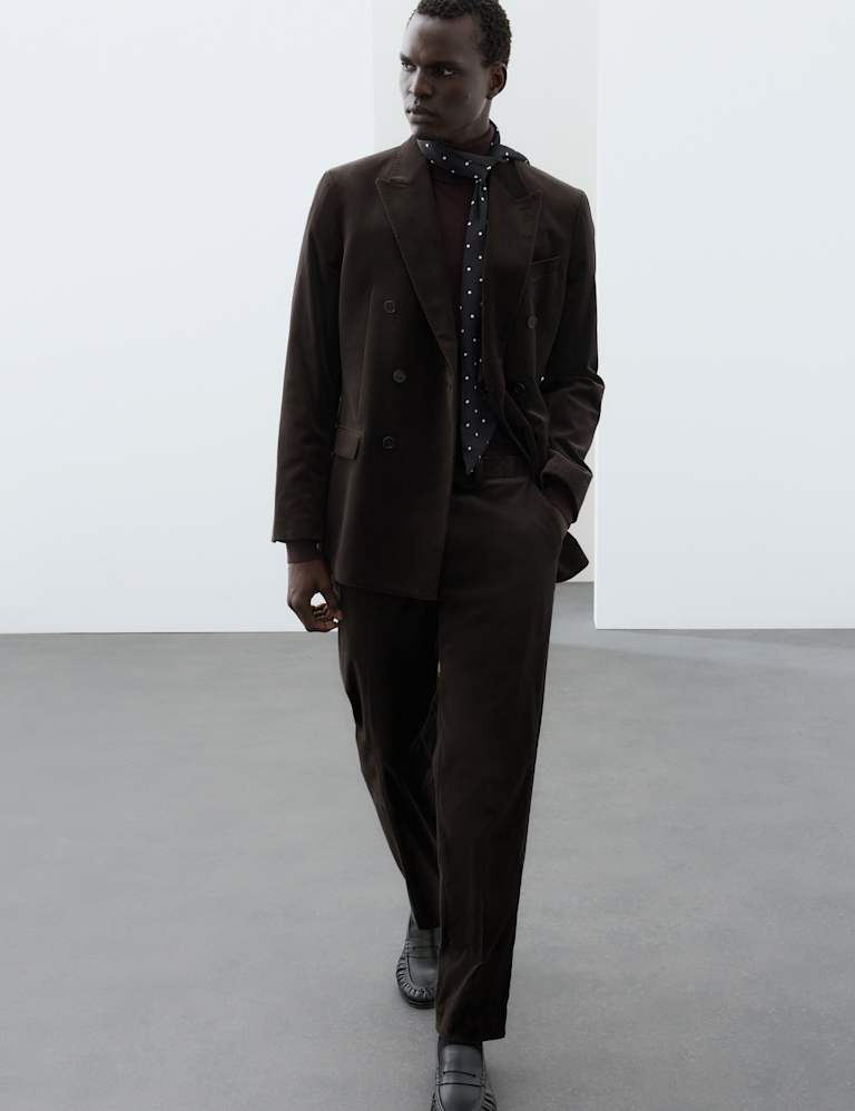 2 Piece Cotton Rich Velvet Stretch Suit 6 of 6