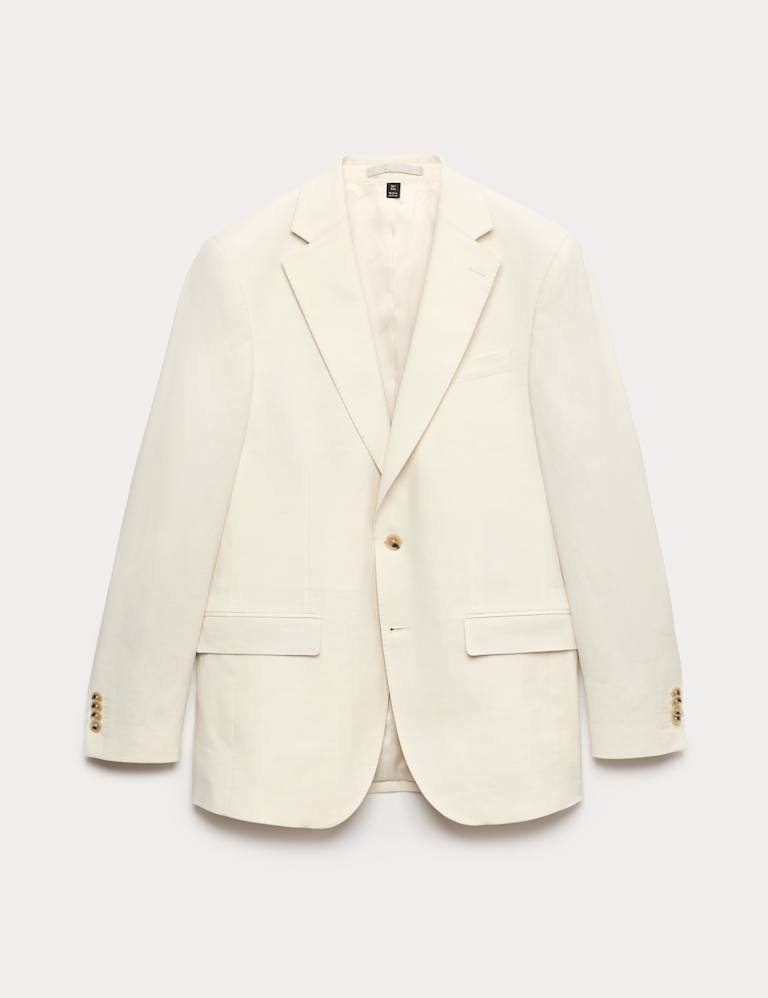 2 Piece Tailored Fit Italian Performance Linen Blend Suit 1 of 1