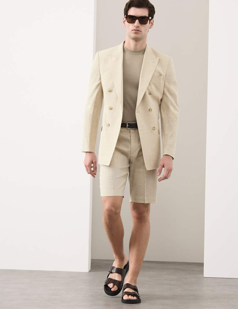 2 Piece Tailored Fit Italian Performance Linen Blend Suit 6 of 6