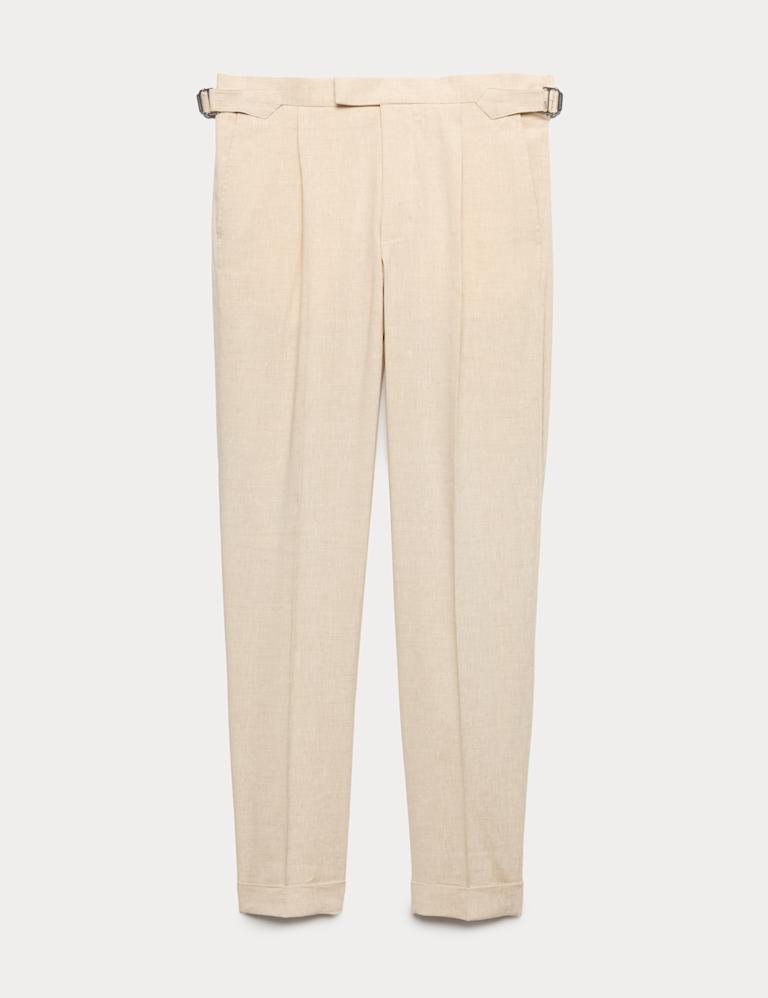 3 Piece Tailored Fit Italian Performance Linen Blend Suit 3 of 9
