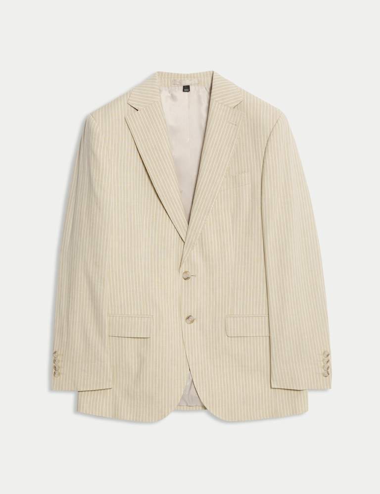 2 Piece Tailored Fit Linen Rich Suit 2 of 6
