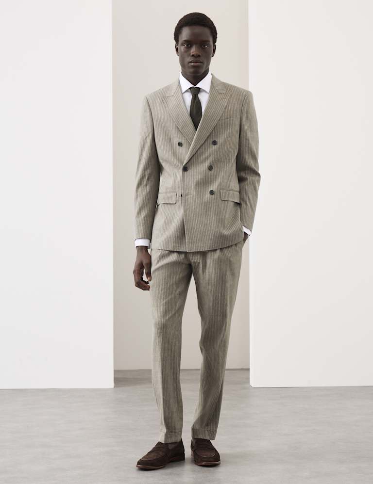 2 Piece Tailored Fit Italian Miracle Linen™ Suit 5 of 6