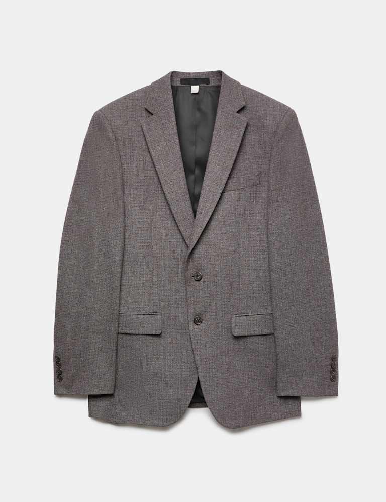 2 Piece Tailored Fit Micro Check Suit 2 of 6
