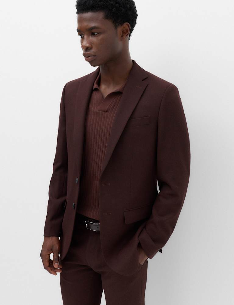 2 Piece Slim Fit Twill Suit 1 of 6