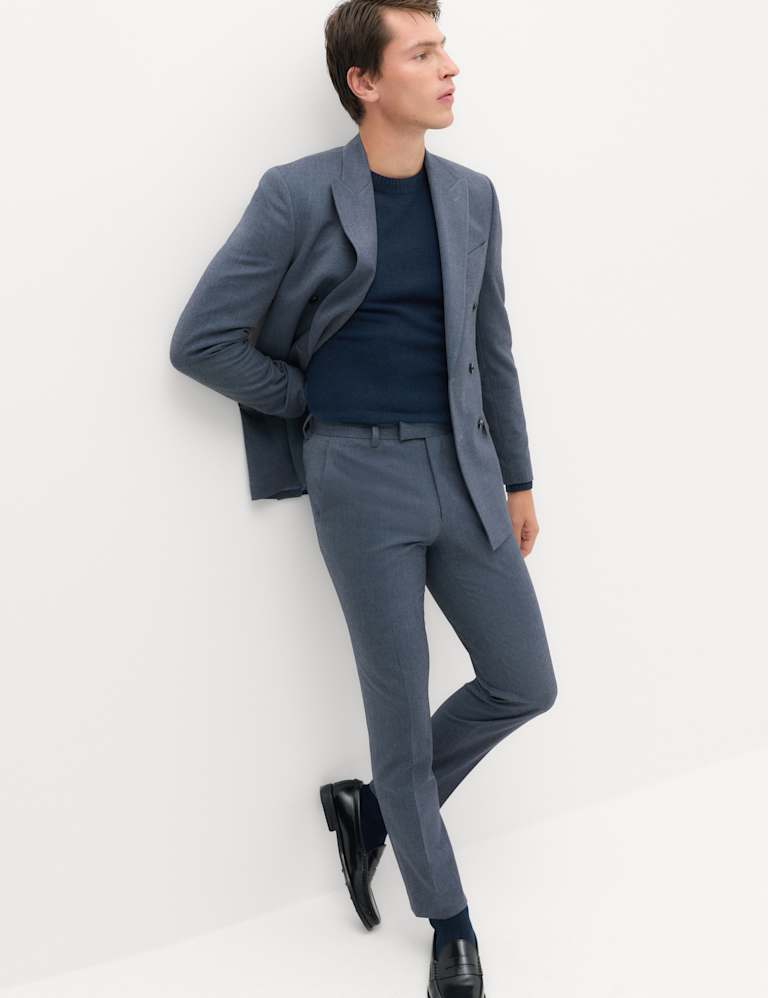 2 Piece Slim Fit Twill Double Breasted Suit 5 of 6