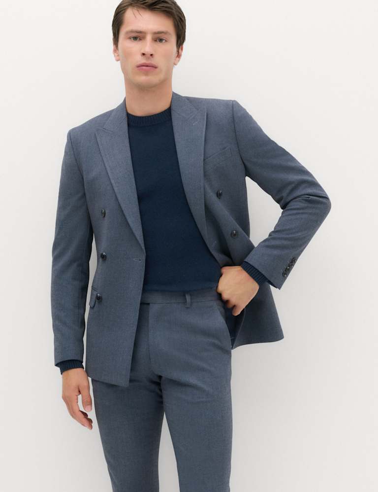 2 Piece Slim Fit Twill Double Breasted Suit 6 of 6