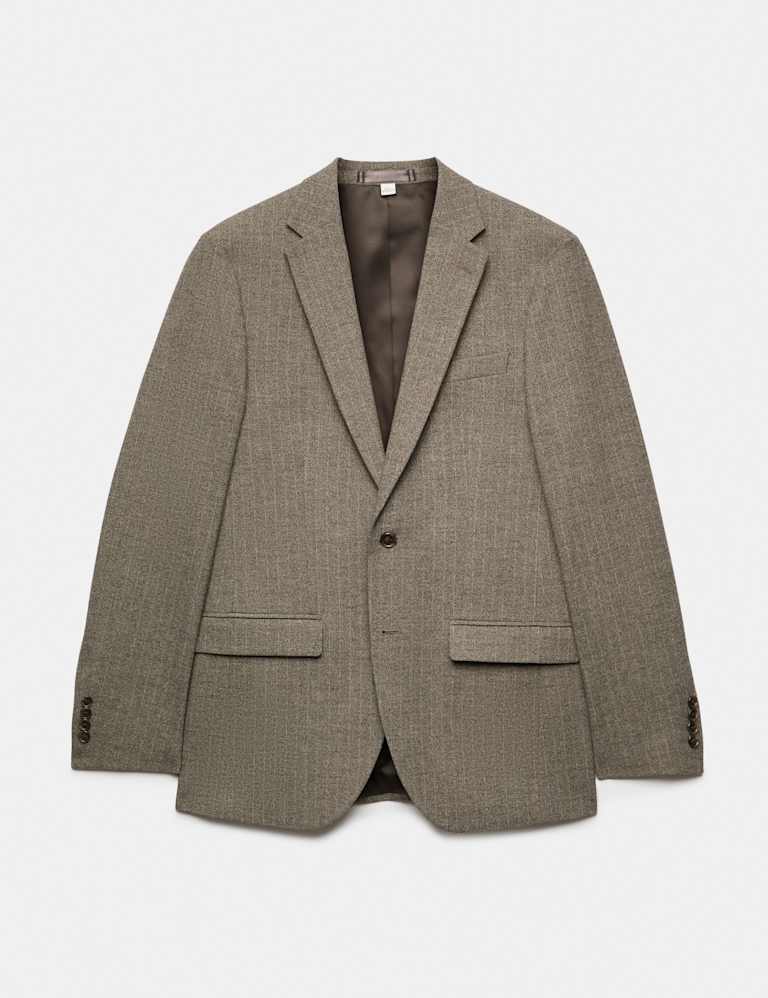 3 Piece Slim Fit Striped Stretch Suit 2 of 9