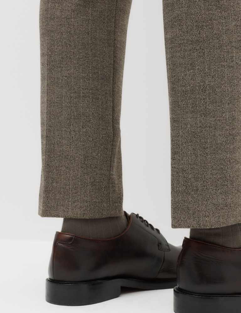 3 Piece Slim Fit Striped Stretch Suit 7 of 9