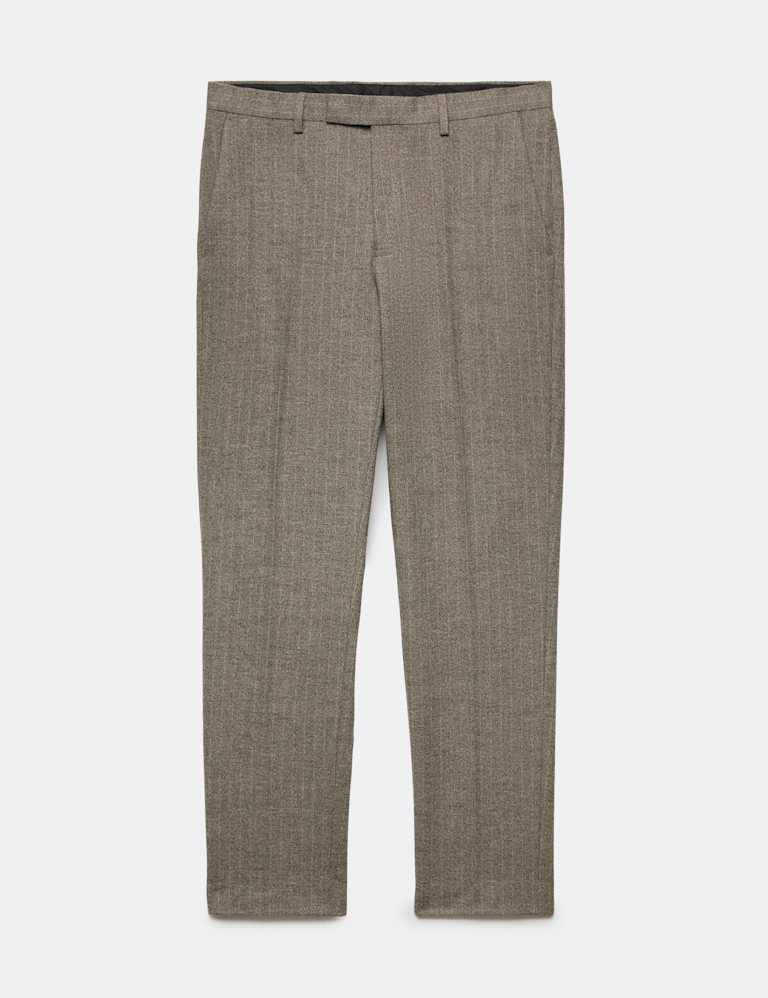 3 Piece Slim Fit Striped Stretch Suit 3 of 9