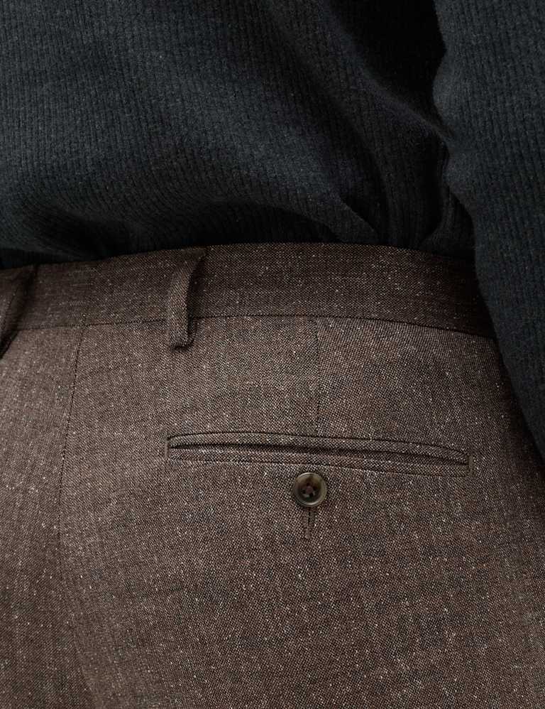 2 Piece Tailored Fit Textured Stretch Suit 4 of 6