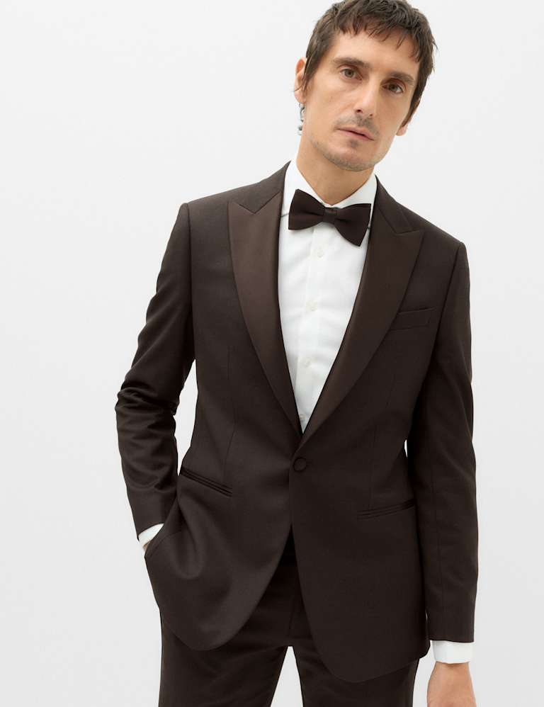 2 Piece Tailored Fit Stretch Tux Suit 1 of 6
