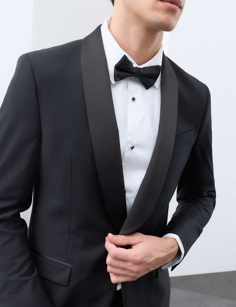 3 Piece Tailored Fit Performance Tuxedo Suit 8 of 9