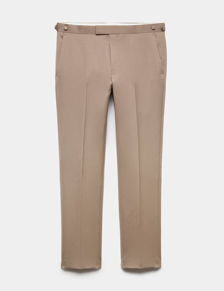 2 Piece Tailored Fit Sateen Stretch Tuxedo Suit 3 of 6