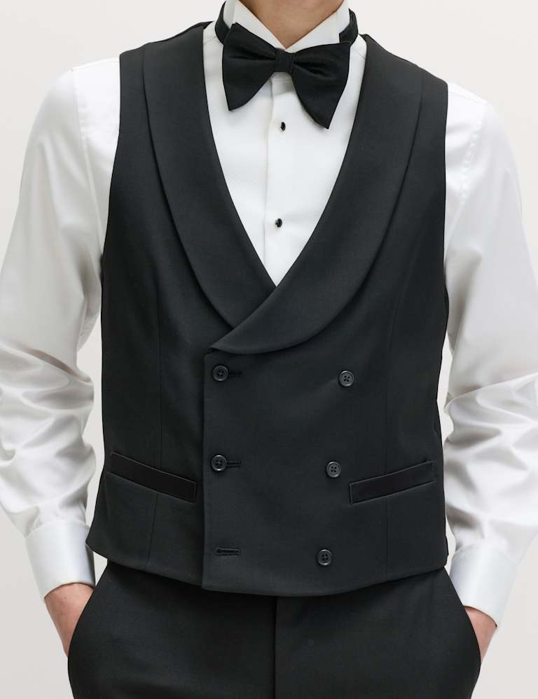 3 Piece Slim Fit Ultimate Velvet Lapel Tuxedo Suit 6 of 9