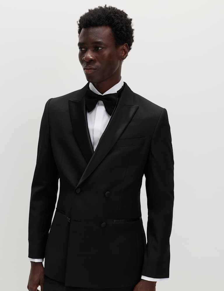 3 Piece Slim Fit Double Breasted Tuxedo Suit 1 of 9