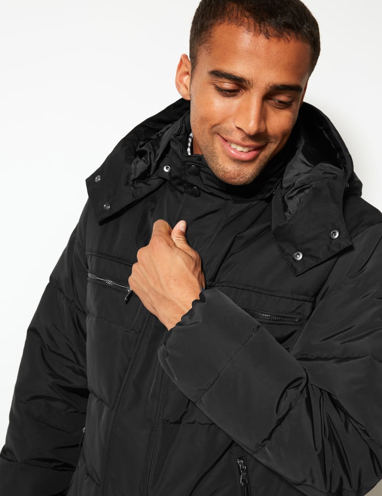 Blue harbour down & feather parka with stormwear on sale