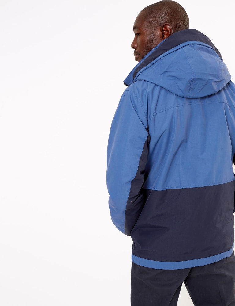 Colour Block Jacket with Stormwear Blue Harbour M S IE
