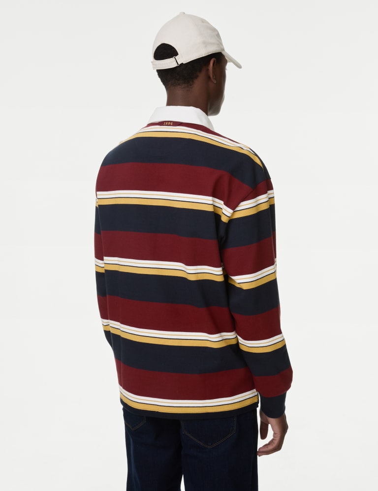 Pure Cotton Striped Rugby Top 5 of 5