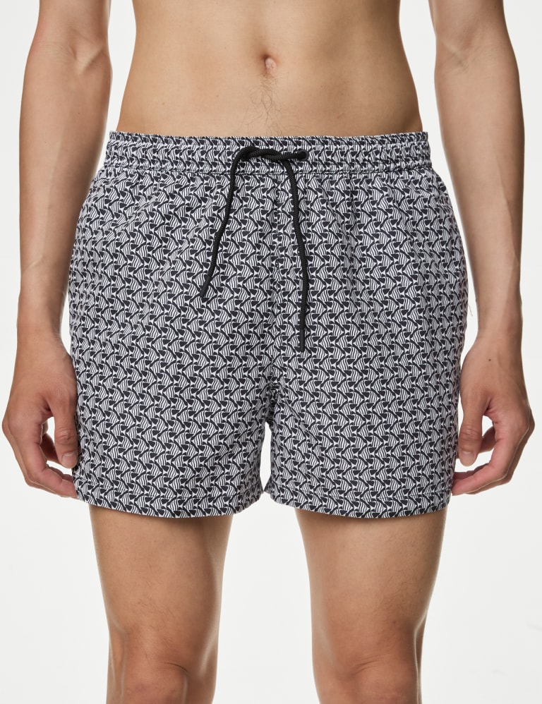 Quick Dry Geometric Print Swim Shorts 1 of 5