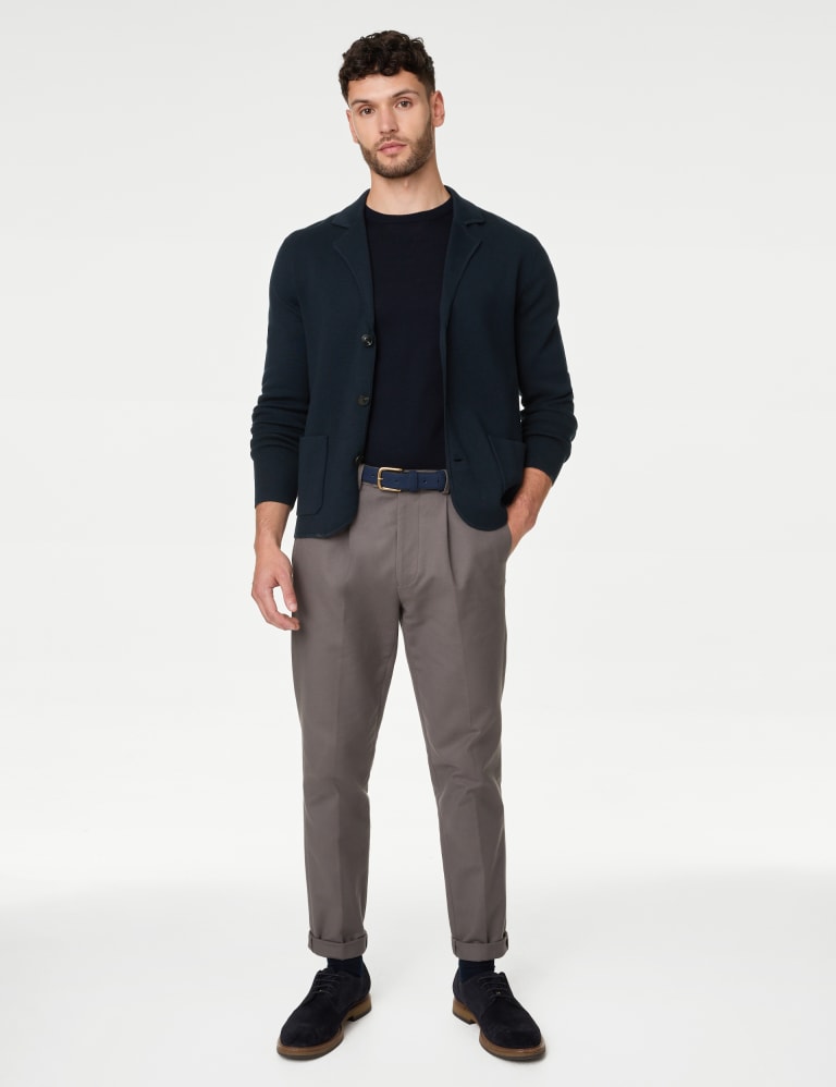 Cotton Modal Knitted Blazer | M&S Collection | M&S