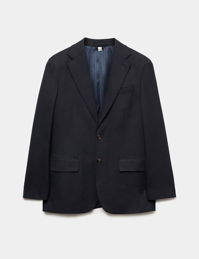 2 Piece Tailored Fit Italian Wool Flannel Suit 2 of 6